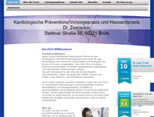 Tablet Screenshot of praxis-dr-zweiacker.de